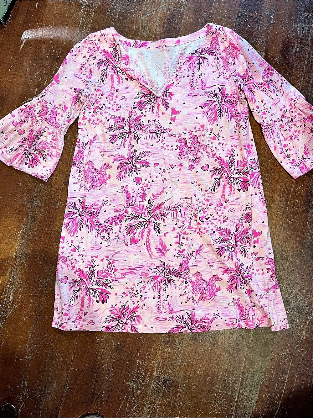 Lilly Pulitzer Tosha Dress Floral Mini Dress in Pink Size Medium